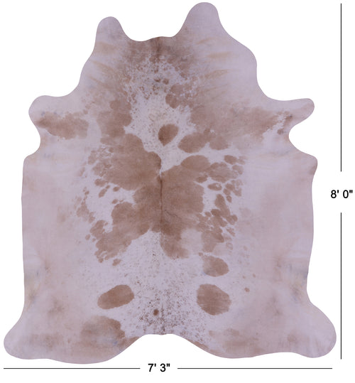 Brown & White Natural Cowhide Rug - XX-Large 8' 0