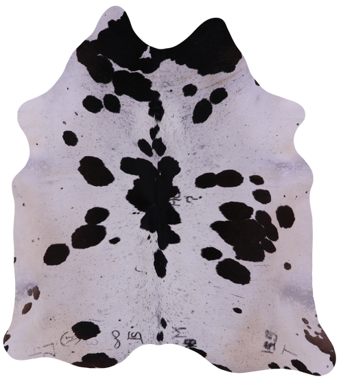 Black Salt & Pepper Natural Cowhide Rug - XX-Large 7' 9
