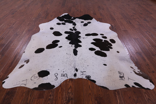 Black Salt & Pepper Natural Cowhide Rug - XX-Large 7' 9