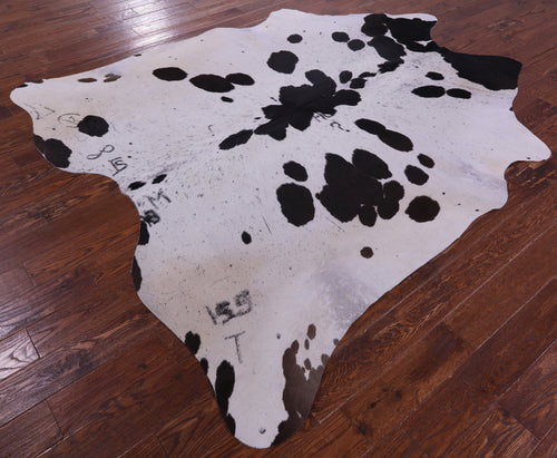 Black Salt & Pepper Natural Cowhide Rug - XX-Large 7' 9