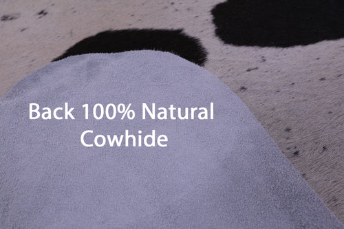 Black Salt & Pepper Natural Cowhide Rug - XX-Large 7' 9