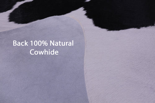 Black & White Natural Cowhide Rug - XX-Large 7' 8