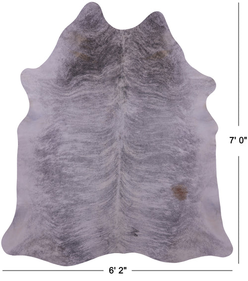 Grey Brindle Natural Cowhide Rug - XX-Large 7' 0