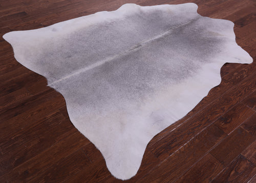Grey Natural Cowhide Rug - X-Large 7' 3