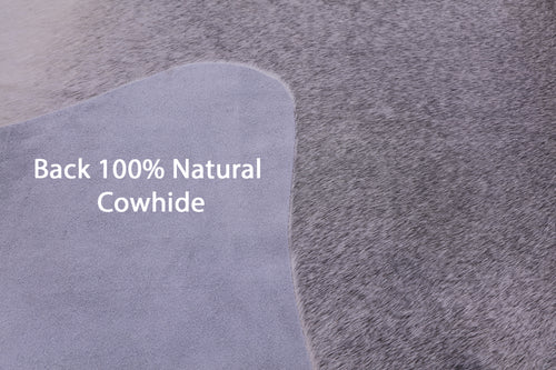 Grey Natural Cowhide Rug - X-Large 7' 3