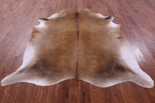 Light Brown Natural Cowhide Rug - X-Large 7' 3
