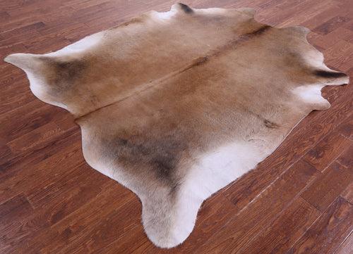 Light Brown Natural Cowhide Rug - X-Large 7' 3