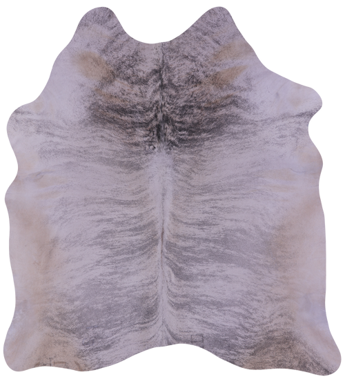 Grey Brindle Natural Cowhide Rug - XX-Large 7' 10