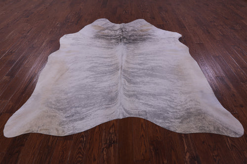 Grey Brindle Natural Cowhide Rug - XX-Large 7' 10