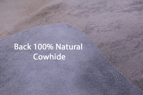 Grey Brindle Natural Cowhide Rug - XX-Large 7' 10