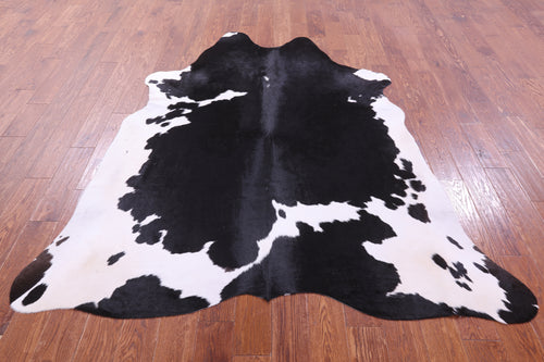 Black & White Natural Cowhide Rug - X-Large 7' 0