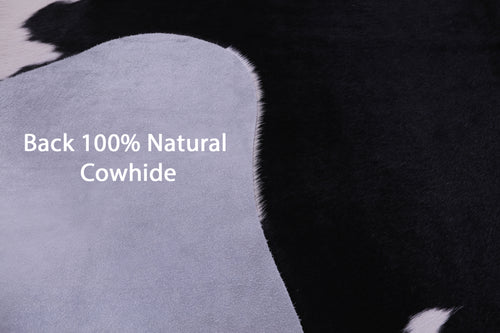 Black & White Natural Cowhide Rug - X-Large 7' 0