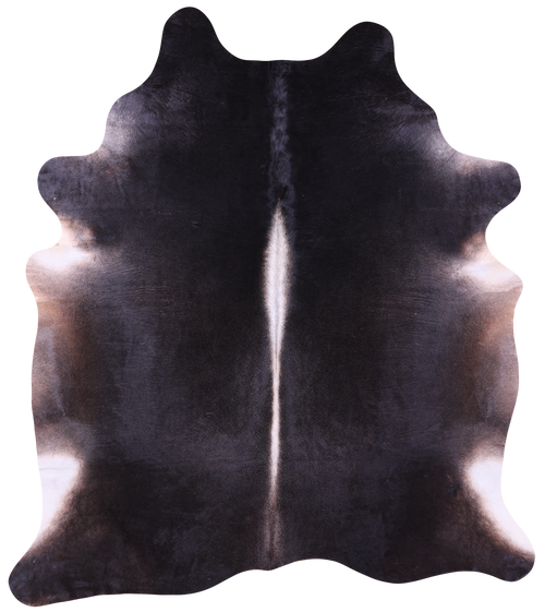 Dark Brown Natural Cowhide Rug - XX-Large 8' 0