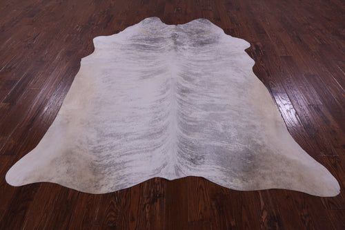 Grey Brindle Natural Cowhide Rug - XX-Large 8' 2