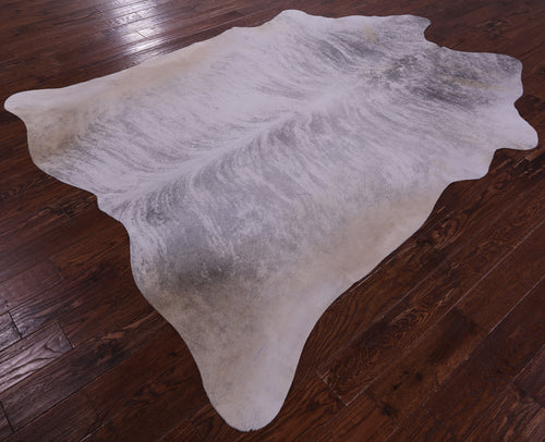 Grey Brindle Natural Cowhide Rug - XX-Large 8' 2