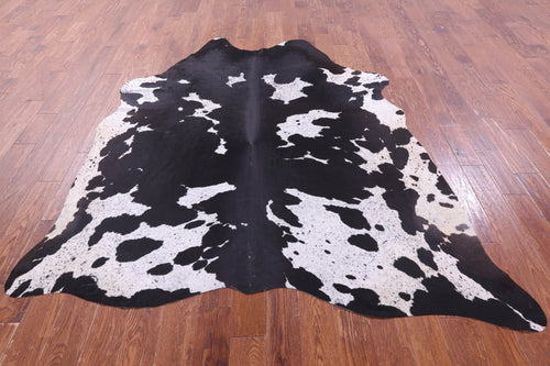 Black Salt & Pepper Natural Cowhide Rug - XX-Large 7' 7