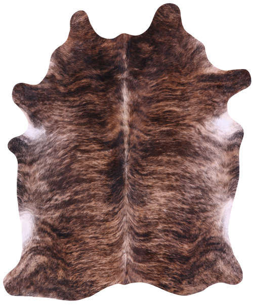 Light Brindle Natural Cowhide Rug - XX-Large 7' 8