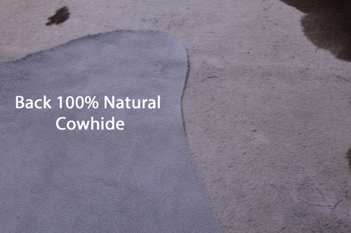 Brown Salt & Pepper Natural Cowhide Rug - XX-Large 7' 6