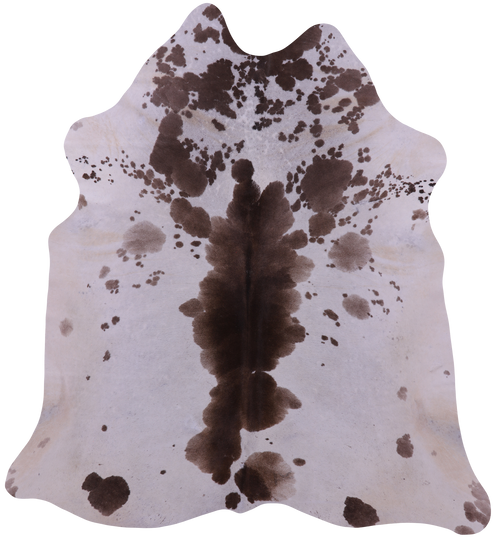 Brown Salt & Pepper Natural Cowhide Rug - XX-Large 7' 6