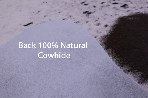 Black Salt & Pepper Natural Cowhide Rug - X-Large 6' 10