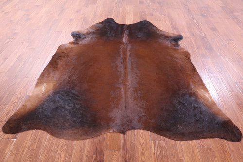 Brown Natural Cowhide Rug - XX-Large 7' 4