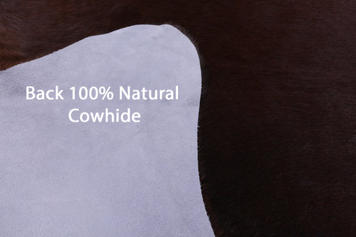 Brown Natural Cowhide Rug - XX-Large 7' 4