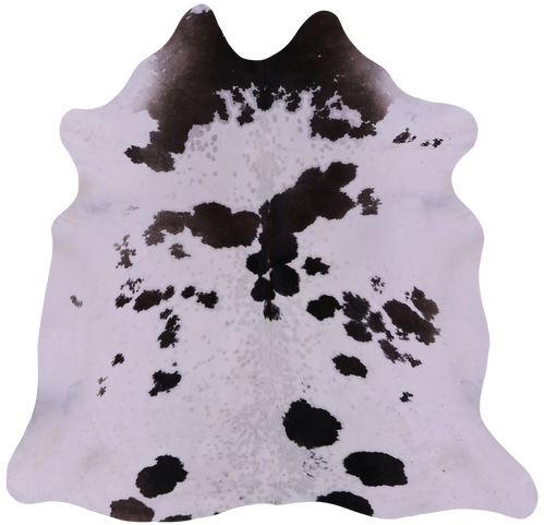 Brown & White Natural Cowhide Rug - X-Large 6' 10