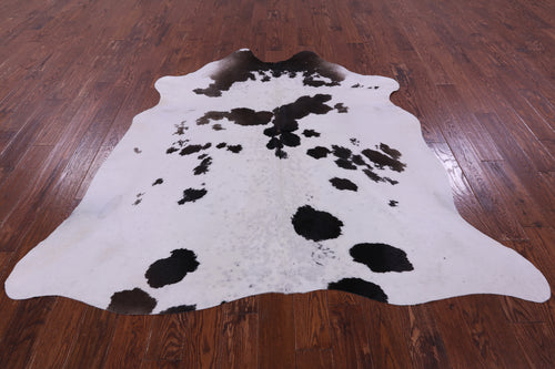 Brown & White Natural Cowhide Rug - X-Large 6' 10