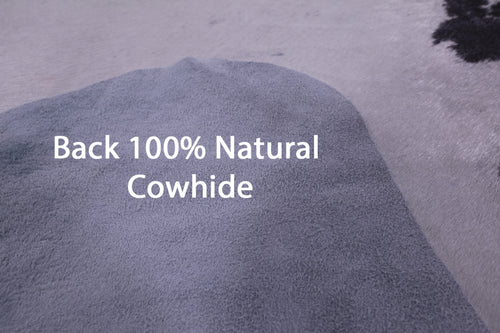 Brown & White Natural Cowhide Rug - X-Large 6' 10