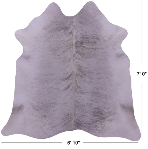 Grey Brindle Natural Cowhide Rug - X-Large 7' 0