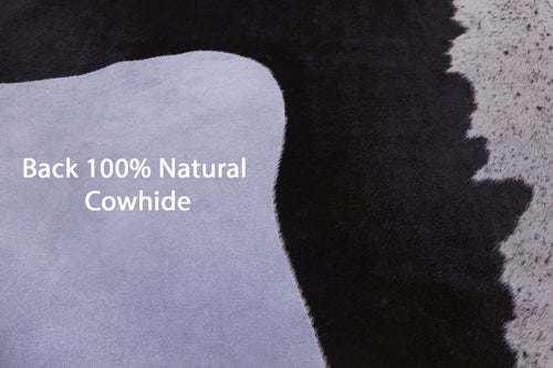 Brown & White Natural Cowhide Rug - XX-Large 7' 5