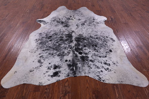 Black Salt & Pepper Natural Cowhide Rug - XX-Large 7' 9