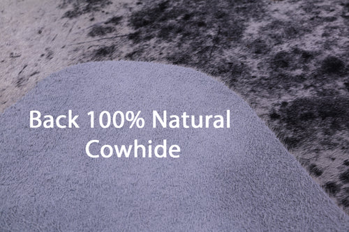 Black Salt & Pepper Natural Cowhide Rug - XX-Large 7' 9
