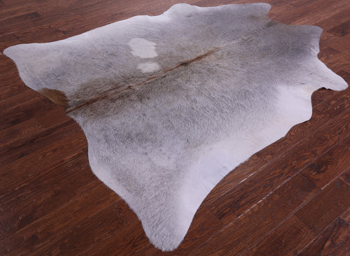 Grey Natural Cowhide Rug - X-Large 7' 2