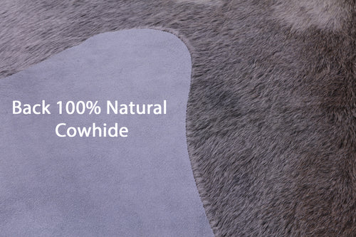 Grey Natural Cowhide Rug - X-Large 7' 2