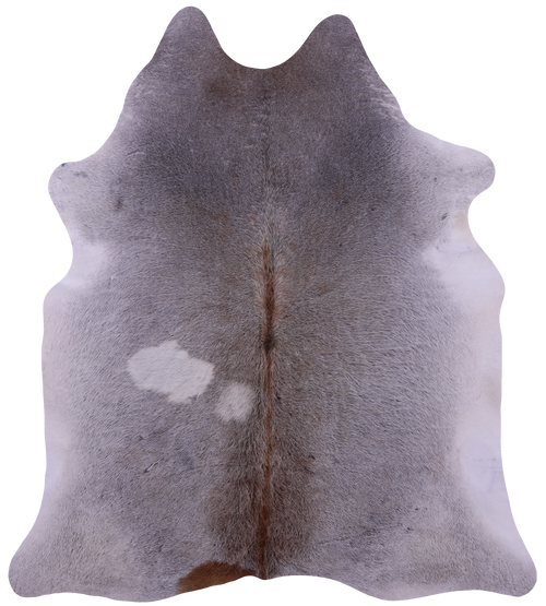 Grey Natural Cowhide Rug - X-Large 7' 2