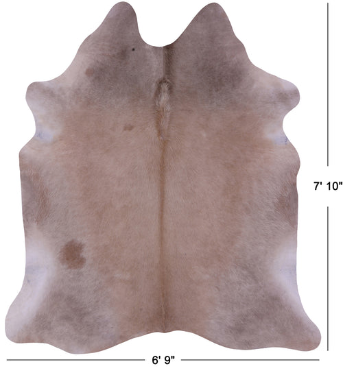 Beige Natural Cowhide Rug - XX-Large 7' 10