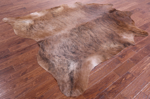 Light Brindle Natural Cowhide Rug - XX-Large 8' 2