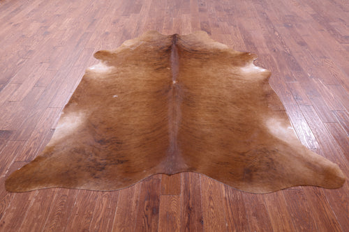Light Brindle Natural Cowhide Rug - XX-Large 7' 9