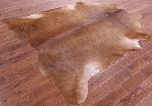 Light Brindle Natural Cowhide Rug - XX-Large 7' 9