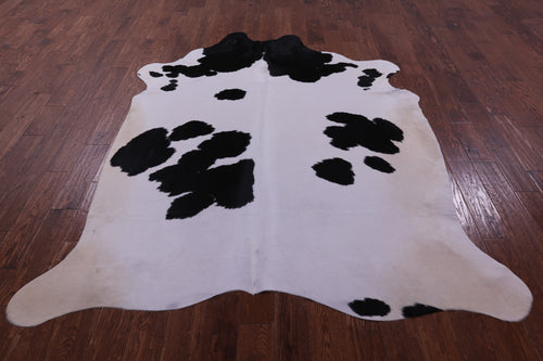 Black & White Natural Cowhide Rug - XX-Large 8' 0