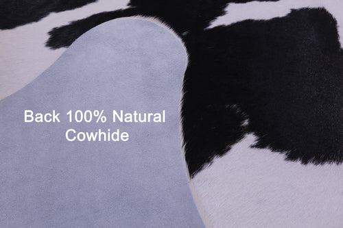 Black & White Natural Cowhide Rug - XX-Large 8' 0