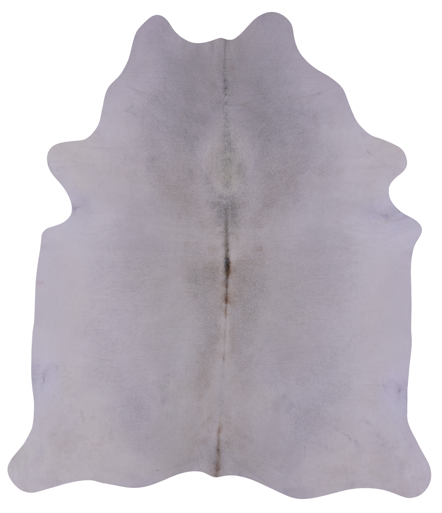 White Natural Cowhide Rug - XX-Large 7' 8"H x 6' 6"W