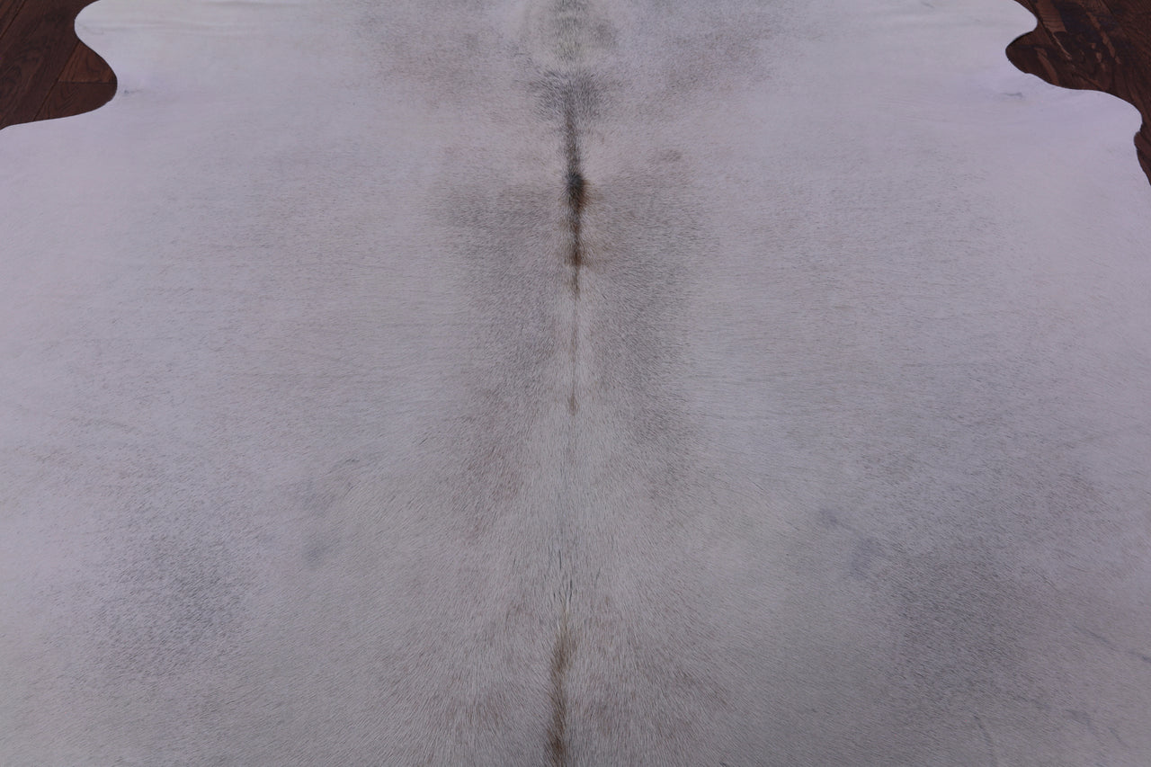 White Natural Cowhide Rug - XX-Large 7' 8"H x 6' 6"W