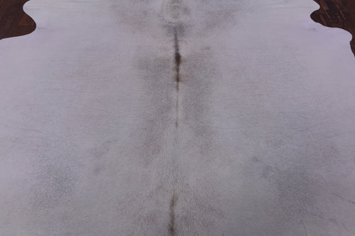 White Natural Cowhide Rug - XX-Large 7' 8