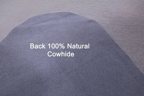 White Natural Cowhide Rug - XX-Large 7' 8