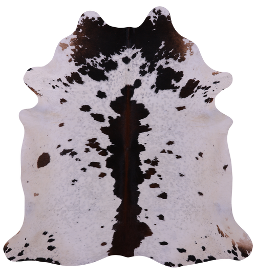 Brown Salt & Pepper Natural Cowhide Rug - XX-Large 7' 5