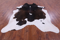 Thumbnail for Brown & White Natural Cowhide Rug - XX-Large 7' 10