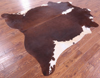 Thumbnail for Brown & White Natural Cowhide Rug - XX-Large 8' 0