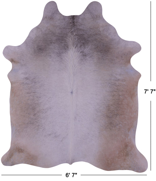 Beige Natural Cowhide Rug - XX-Large 7' 7